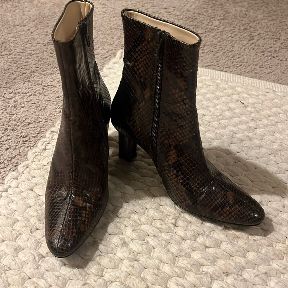 AUTHENTIC Staud Snake print boots